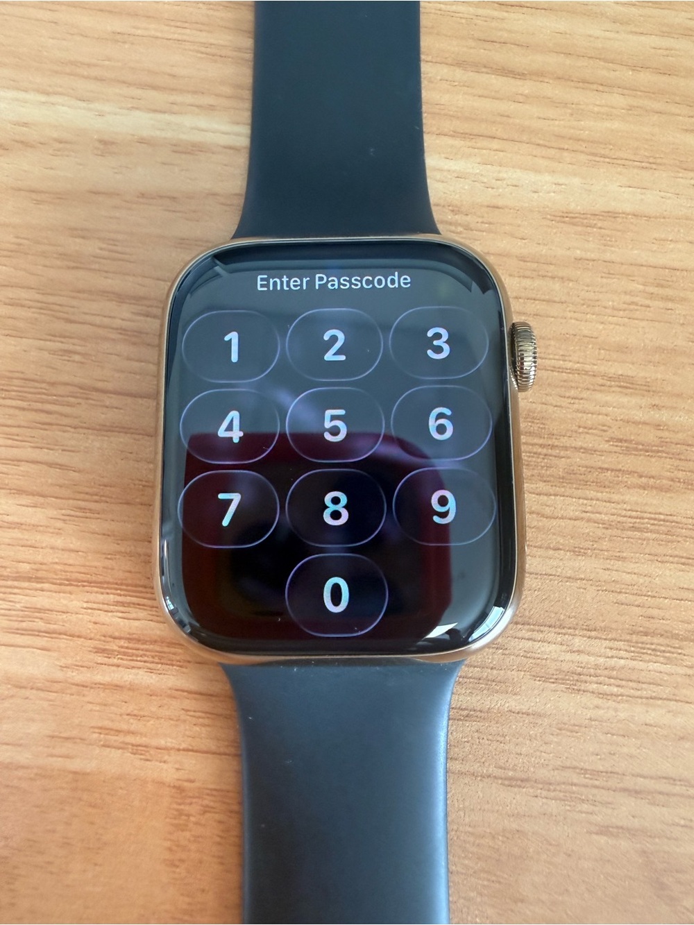 Black Smartwatch with Touchscreen and Silicone Sport Band